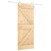 vidaXL Posuvn&eacute; dvere so sadou kovania 80x210 cm borovicov&yacute; mas&iacute;v