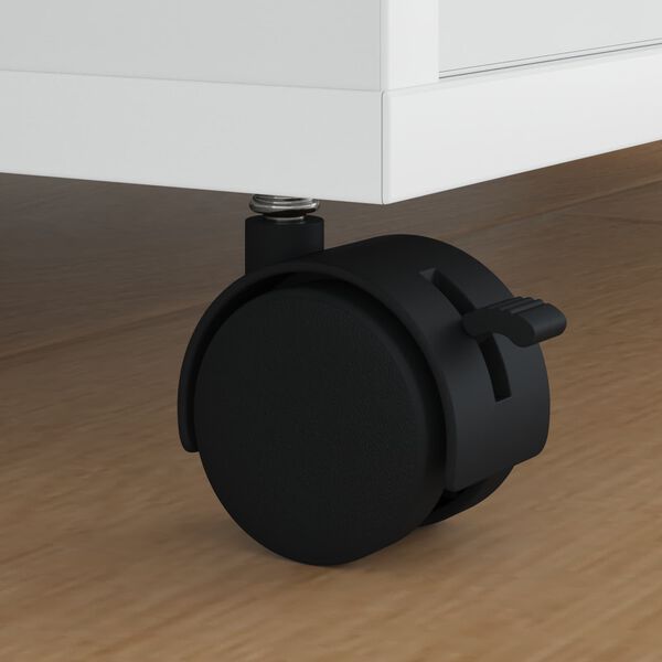 vidaXL Koliesko Čierna Železo a polypropyl&eacute;n