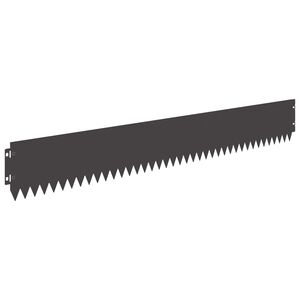 vidaXL Obrubn&iacute;k tr&aacute;vnika 30 ks 103 x 15 cm Oceľ Čierna