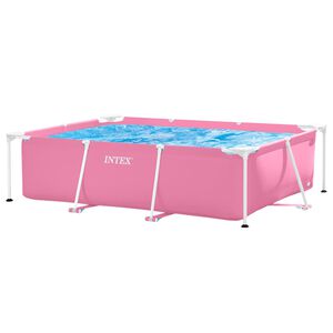 INTEX Kovov&yacute; r&aacute;m nadzemn&eacute;ho baz&eacute;na Ružov&aacute; 220 x 150 x 60 cm Ocel a PVC