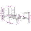vidaXL Posteľ bez matraca biela 90x190 cm mas&iacute;vna borovica