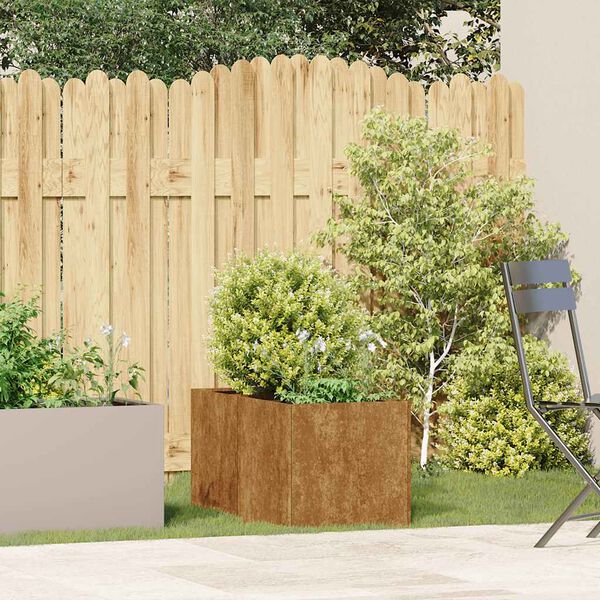 VidaXL kvetin&aacute;č Rusty Oceľ odoln&aacute; voči poveternostn&yacute;m vplyvom