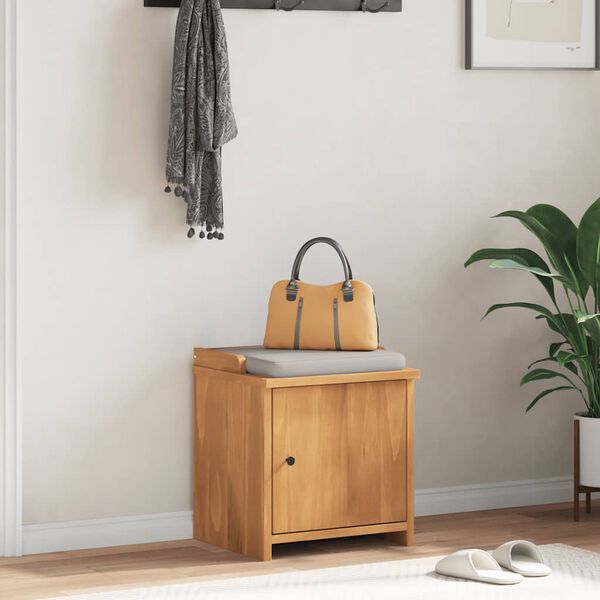 vidaXL Lavica do predsiene SANDNES 45x40x50 cm borovicov&yacute; mas&iacute;v