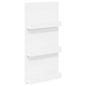 vidaXL Reg&aacute;l na časopisy Biela 51 x 11 x 102 cm Kompozitn&eacute; drevo
