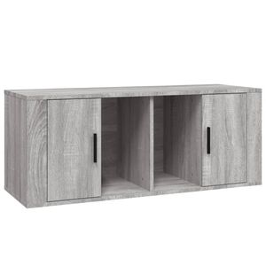vidaXL TV skrinka siv&yacute; dub sonoma 100x35x40 cm spracovan&eacute; drevo