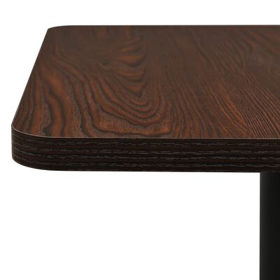 vidaXL Bistro stolík, farba tmavého jaseňa 70x70x107 cm