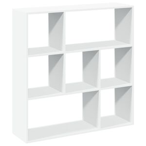 vidaXL Rozdeľovacia knižnica biela 102x29x103,5 cm kompozitn&eacute; drevo