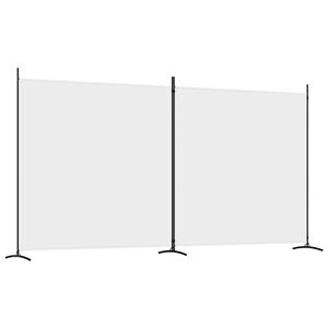 vidaXL 2-panelov&yacute; parav&aacute;n biely 348x180 cm l&aacute;tkov&yacute;