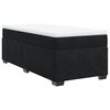 vidaXL Posteľn&yacute; r&aacute;m boxspring s matracom čierny 100x200 cm zamat