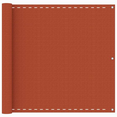 vidaXL Balkónová markíza oranžová 90x400 cm HDPE