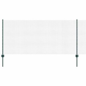 vidaXL Zvaren&eacute; pletivo s podperami 50 x 1 m PVC potiahnut&aacute; oceľ Zelen&aacute;