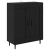 vidaXL Highboard 2 pcs Čierny dub Kompozitn&eacute; drevo
