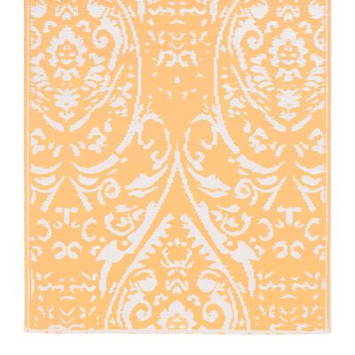 vidaXL Vonkajší koberec oranžovo-biely 120x180 cm PP