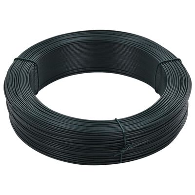 vidaXL Viazací drôt na oplotenie 250 m 2,3/3,8 mm oceľový čierny