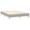 vidaXL Boxspring posteľ s matracom bledosiv&yacute; 140x190 cm l&aacute;tka