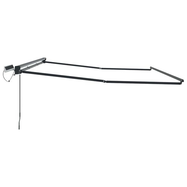 vidaXL Elektrick&yacute; automatick&yacute; r&aacute;m mark&iacute;zy Biely 2,5 x 2 m Oceľ