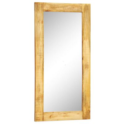 vidaXL Nástenné zrkadlo s rámom z dreveného masívu 120x60 cm