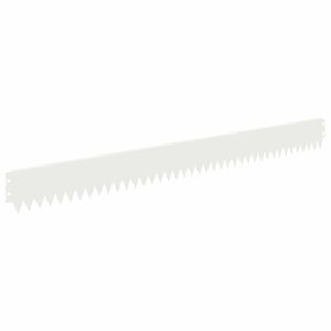 vidaXL Obrubn&iacute;k tr&aacute;vnika 20 ks 103 x 10 cm Oceľ Biela