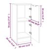 vidaXL Komoda biela 30x30x70 cm spracované drevo