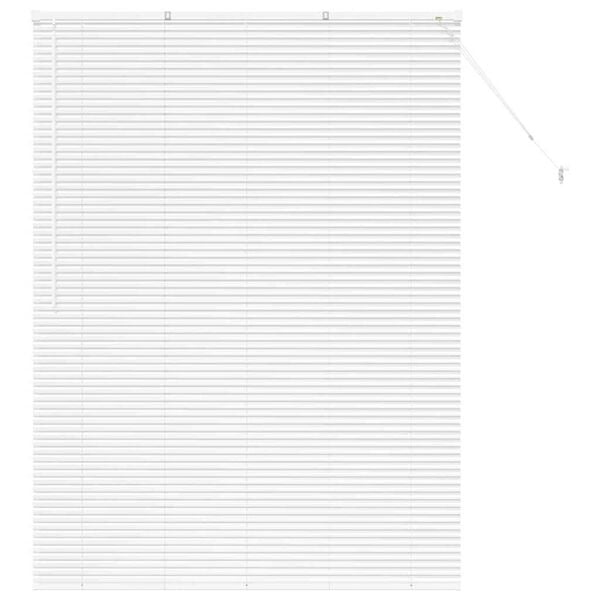vidaXL R&iacute;mske žal&uacute;zie Biela 175 x 130 cm Hlin&iacute;k