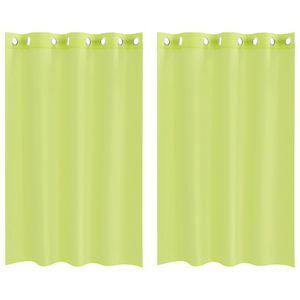 vidaXL Vo&aacute;lov&eacute; z&aacute;vesy s priechodkami 2 ks Apple Green 140x175 cm