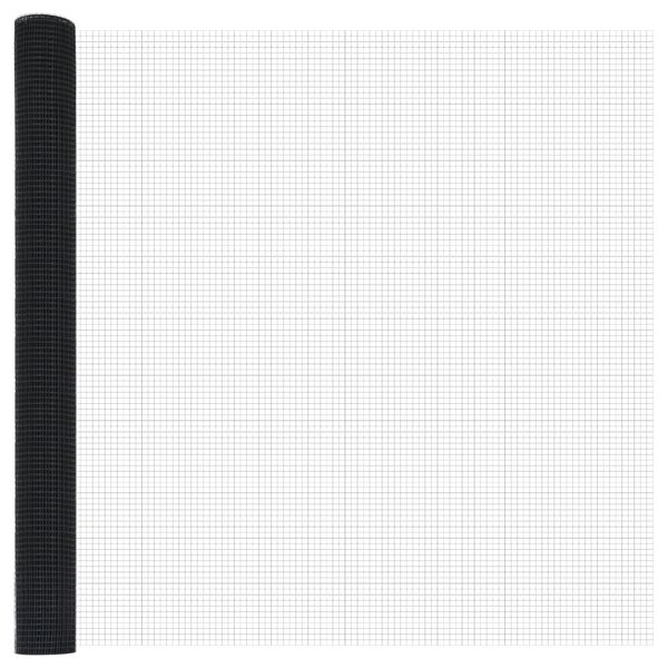 vidaXL Zvarený drôtený plot Sivá 0.4 x 10 m Oceľ