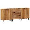 vidaXL Komoda set 3 ks 180 x 33 x 75 cm Pevn&eacute; ak&aacute;ciov&eacute; drevo