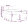 vidaXL Boxspring posteľ s matracom tmavohned&aacute; 160x200 cm l&aacute;tka