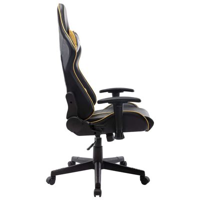 vidaXL Herná stolička čierno-zlatá umelá koža
