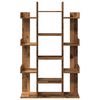 VidaXL Knižnica Staré drevo 86x25,5x140 cm Drevo