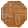 vidaXL Stolov&aacute; doska 90x90x2,5 cm osemuholn&iacute;k mas&iacute;vne teakov&eacute; drevo