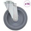 vidaXL Otočn&eacute; kolieska s otvorom na skrutku 16 ks 125 mm