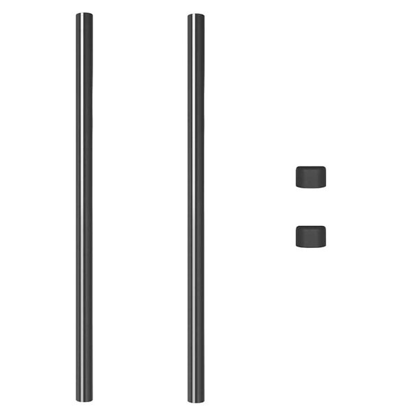 vidaXL Plotové stĺpy 2 pcs Sivá 110 cm Povrchovo upravená oceľ