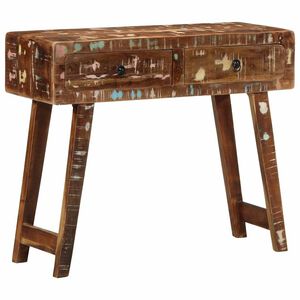 VidaXL Konzolov&yacute; stol&iacute;k 90x32x75 cm Rekultivovan&eacute; mas&iacute;vne drevo