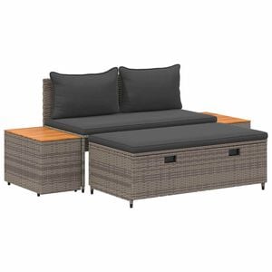 vidaXL Z&aacute;hradn&aacute; s&uacute;prava gaučov 4 -Seater 4 ks 55 x 30 x 39 cm