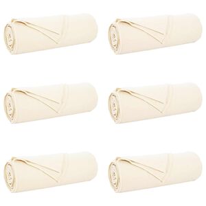 vidaXL Prikr&yacute;vky na hodenie 6 ks Kr&eacute;mov&aacute; 350 x 270 cm 8.09 kg Fl&iacute;s