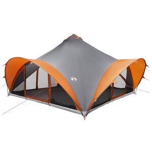 vidaXL Tipi stan &Scaron;ed&aacute; a oranžov&aacute; Pre 18 os&ocirc;b Polyester a oceľ