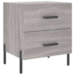 vidaXL Nočn&yacute; stol&iacute;k siv&yacute; sonoma 40x35x47,5 cm kompozitn&eacute; drevo