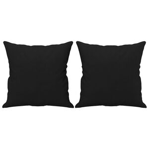 vidaXL Dekorat&iacute;vne vank&uacute;&scaron;e 2 ks čierne 40x40 cm mikrovl&aacute;knov&aacute; l&aacute;tka