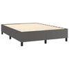 vidaXL Boxspring posteľ s matracom sivá 140x190 cm umelá koža