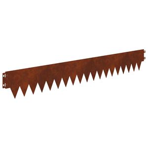 vidaXL Obrubn&iacute;k tr&aacute;vnika 20 ks 103 x 15 cm Oceľ Hrdzav&yacute;