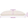 vidaXL Schodové rohože 30 ks 56x17x3 cm biele polkruhové