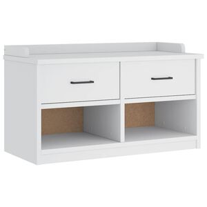 vidaXL Lavica do predsiene SANDNES biela 87x40x50 cm borovicov&yacute; mas&iacute;v