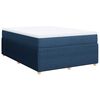 vidaXL Posteľn&yacute; r&aacute;m boxspring s matracom modr&yacute; 140x200 cm l&aacute;tka