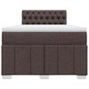 vidaXL Boxspring posteľ s matracom tmavohned&aacute; 120x190 cm l&aacute;tka