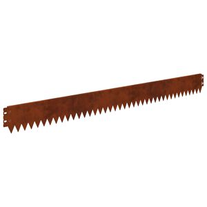 vidaXL Obrubn&iacute;k tr&aacute;vnika 50 ks 103 x 10 cm Oceľ Hrdzav&yacute;