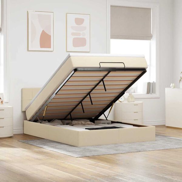 vidaXL Osmansk&aacute; posteľ s matracom a LED kr&eacute;mov&yacute;mi 140x190 cm L&aacute;tka