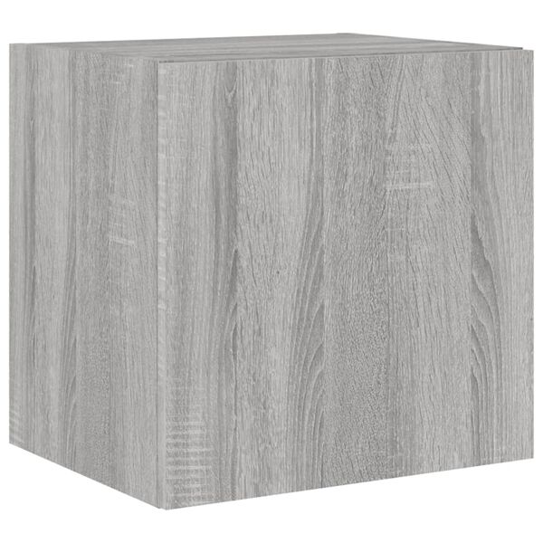 vidaXL TV n&aacute;stenn&aacute; skrinka s LED svetlami siv&yacute; dub sonoma 40,5x35x40cm