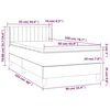 vidaXL Posteľn&yacute; r&aacute;m boxspring s matracom čierny 90x200 cm l&aacute;tka