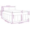 vidaXL Boxspring posteľ s matracom kr&eacute;mov&yacute; 140x190 cm l&aacute;tka